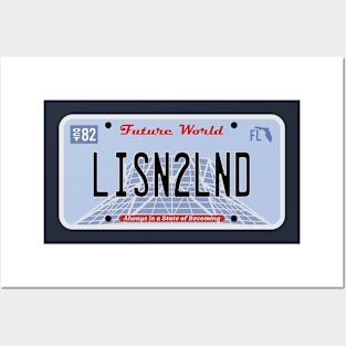 LISN2LND License Plate Posters and Art